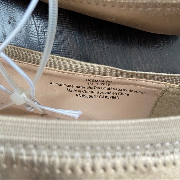 Harper Canyon Girls Flats with Bow in Gold colour - size 4M - Picture 8 of 10